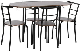 Σετ Τραπέζι με 4 Καρέκλες DKD Home Decor 121 x 55 x 78 cm