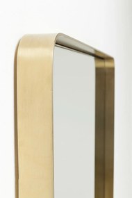 Καθρέφτης Τοίχου  Curve Παραλληλόγραμος Μπρούτζινος  80x5x120εκ - Χρυσό
