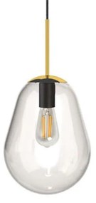 Φωτιστικό Οροφής Pear S 8673 Transparent-Gold Nowodvorski Μέταλλο,Γυαλί