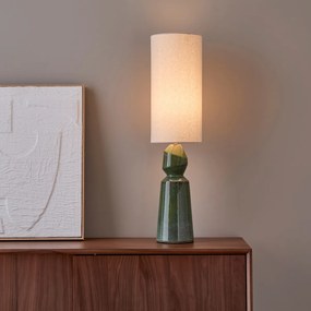 Επιτραπέζιο φωτιστικό από κεραμικό και λινό, TOTEMY