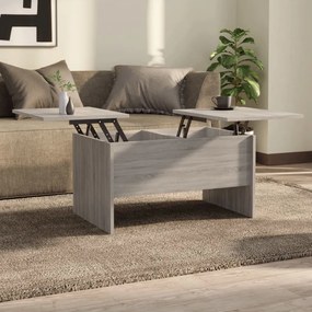 vidaXL Τραπεζάκι Σαλονιού Γκρι Sonoma80x50x42,5 εκ.Επεξεργασμένο Ξύλο