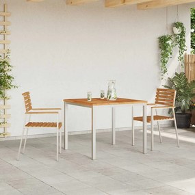 vidaXL Καρέκλα Κήπου 2 pcs Καφέ 56 x 54.5 x 87 εκ. Μασίφ ξύλο teak
