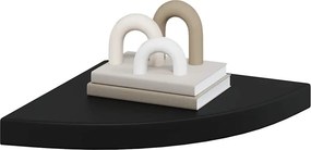 vidaXL Ράφια Τοίχου 4 τεμ. Μαύρα 35x35x3,8 εκ. από MDF