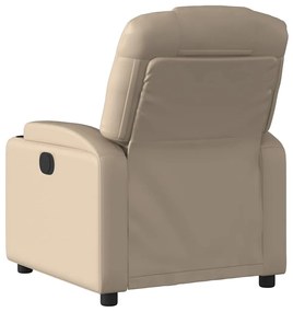 vidaXL Πολυθρόνα Ανακλινόμενη Καπουτσίνο από Συνθετικό Δέρμα