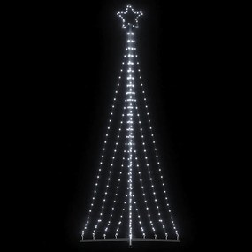 vidaXL Χριστουγεννιάτικο δέντρο LED 447 LED Ψυχρό Λευκό 250 εκ.