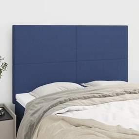 vidaXL Κεφαλάρι Μπλε 144x5x118/128 εκ. Ύφασμα