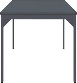 vidaXL Τραπέζι Patio Ανθρακί 180 x 80 x 74 cm