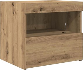 vidaXL Κομοδίνο Artisan Oak 50 x 40 x 45 cm Επεξεργασμένο Ξύλο