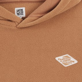 Φούτερ oversize από φλις με κουκούλα