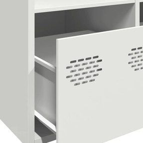 Ντουλάπα Λευκό 68x39x103,5 εκ. από Χάλυβα - Λευκό