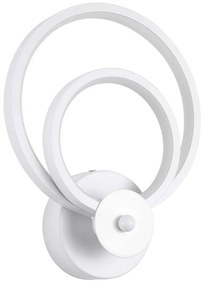 Φωτιστικό Τοίχου - Απλίκα Freddie 61077 Led 15W 20x7,5x25cm White GloboStar Αλουμίνιο
