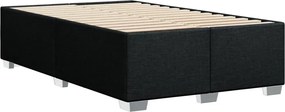 vidaXL Πλαίσιο Κρεβατιού χωρίς στρώμα Μαύρο 120x190 εκ. Υφασμάτινο