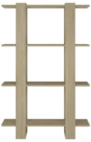 vidaXL Βιβλιοθήκη/Διαχωριστικό Χώρου Sonoma Δρυς 80 x 30 x 123,5 εκ.