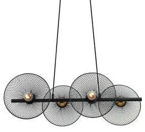 Φωτιστικό Κρεμαστο Aca HL45844P71B KOBE Μαύρο Ματ (Black Mat)
