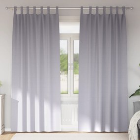 vidaXL Κουρτίνες 2 pcs Μεταλλικό Γκρι 245 x 140 εκ. Πολυεστέρας