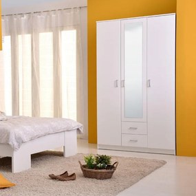 Ντουλάπα Hana 3K2FO Λευκό 120x52x205 εκ. 120x52x205 εκ.