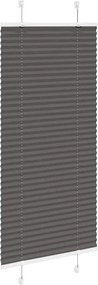 vidaXL Πλισέ περσίδα Μαύρο 65x100 cm Πλάτος υφάσματος 64,4 cm