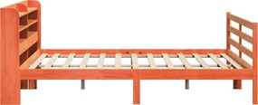 vidaXL Σκελετός Κρεβ. Χωρίς Στρώμα Καφέ Κεριού 200x200 εκ Μασίφ Πεύκο