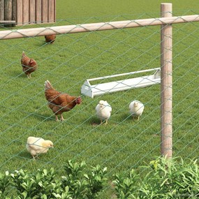 vidaXL Φράχτης αλυσίδας Πράσινο 2 x 10 m Ατσάλι