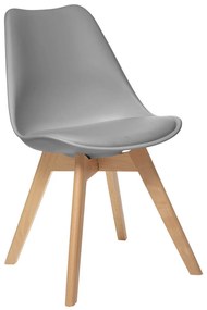 Καρέκλα Τραπεζαρίας (48x55x81) A-S Baya Grey 157166C
