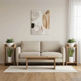 vidaXL Βάση φυτών 2 τμχ. Τεχνίτικη Δρυς 30 x 30 x 60 cm