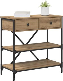 vidaXL Τραπέζι κονσόλας Καφέ 75 x 34,5 x 75 εκ ξύλο