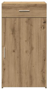 vidaXL Πλαϊνό γραφείο με συρτάρι artisan δρυς 30 x 42.5 x 93 εκ.
