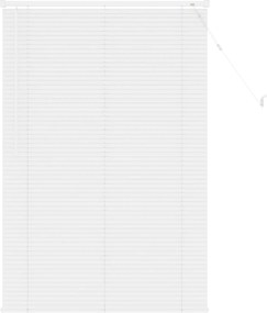 vidaXL Βενετσιάνικη Σκίαση Λευκός 150 x 70 cm 25 mm PVC