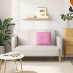 vidaXL Μαξιλάρι Πλάτης Ροζ 50 x 19 x 45 εκ ύφασμα