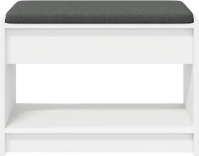 vidaXL Παγκάκι Χαλωρίου Λευκός 63 x 38 x 45 εκ