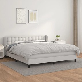 ΚΡΕΒΑΤΙ BOXSPRING ΜΕ ΣΤΡΩΜΑ ΛΕΥΚΟ 160X200ΕΚ.ΑΠΟ ΣΥΝΘΕΤΙΚΟ ΔΕΡΜΑ 3127320