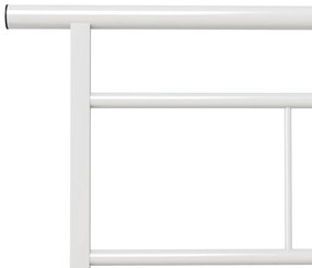 vidaXL Πλαίσιο Κρεβατιού Λευκό 90 x 200 εκ. Μεταλλικό