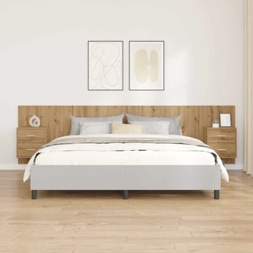 vidaXL Κεφαλή κρεβατιού με κομοδίνο 3 pcs Artisan Oak