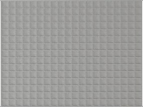 vidaXL Κουβέρτα Βαρύτητας Γκρι 152 x 203 εκ. 7 κ. Υφασμάτινη