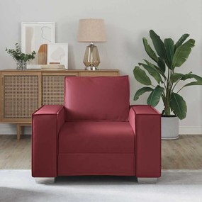 vidaXL Πολυθρόνα-καναπές Μπορντό 99 x 78 x 84 εκ. Δερματίνη