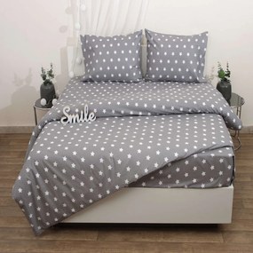 Σεντόνια Σετ 3Τμχ. Σχ. Τζάσπερ Viopros Single 160x260cm Χωρίς Λάστιχο 100% Cotton