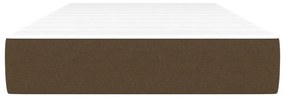 Στρώμα με Pocket Springs Σκούρο Καφέ 80x200x20 εκ. Υφασμάτινο - Καφέ