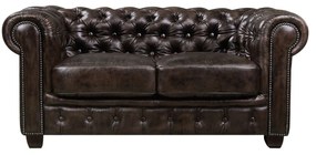 Καναπές Chesterfield Brown 689 E9574,2 160X92X72 cm Leather