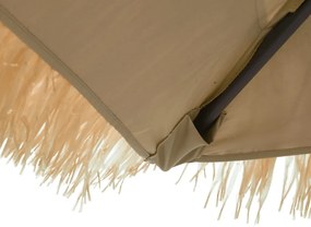 Ομπρέλα Κήπου με Ξύλινο Ιστό Χρώμα της Καφέ 246x246x230 εκ. - Καφέ