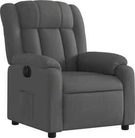 vidaXL Πολυθρόνα Ανακλινόμενη Ηλεκτρική Σκούρο Γκρι Υφασμάτινη