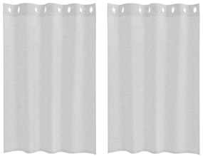 vidaXL Κουρτίνες 2 pcs Ανοιχτό γκρι 140 x 140 εκ. Πολυεστέρας