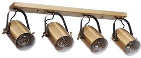 Φωτιστικό Οροφής - Σποτ 534LUN5872 65x11x25cm 4xE27 40W Gold Opviq