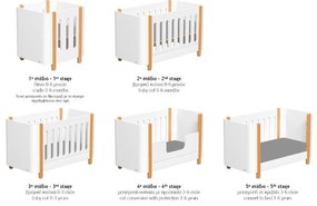 Casababy Reine 2-Σε-1 Βρεφικό Κρεβάτι Μετατρεπόμενο Σε Προεφηβικό