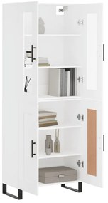 vidaXL Ντουλάπι Λευκό 69,5x34x180 εκ. από Επεξεργασμένο Ξύλο
