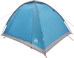 vidaXL Σκηνή Camping με στέγη Μπλε 4 ατόμων Πολυεστέρας και Χάλυβας