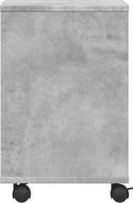 vidaXL Βάση Εκτυπωτή με Ρόδες Γκρι Σκυρ. 41 x 32 x 48 εκ.