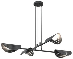 Κρεμαστό Φωτιστικό Οροφής 4xE27 Μαύρο Φ104cm Saber 1430/2 Emibig -1430/4-Μαύρο 1430/4