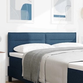 vidaXL Κεφαλάρι Ρυθμιζόμενο Ύψος με κεφαλάρι Μπλε 140 cm ύφασμα