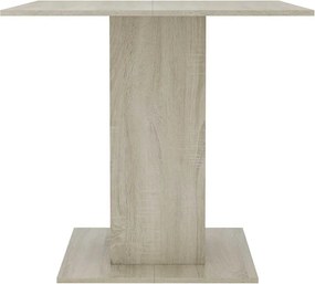 vidaXL Τραπεζαρία Sonoma Δρυς 80 x 80 x 75 εκ. από Μοριοσανίδα