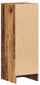 ντουλάπι παπουτσιών Παλιό ξύλο 32x35x92 cm Κατασκευασμένο ξύλο - Καφέ